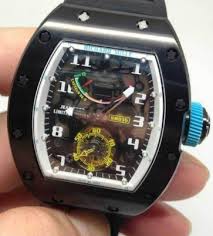 Replica Richard Mille RM 036 black case white shadow Men Watch Replica Richard Mille RM 036 black case white shadow Men Watch